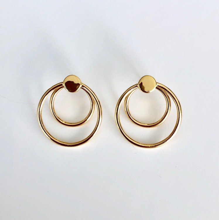 TWIN EARRING GOLD PLATED - MARCEL BEDRO