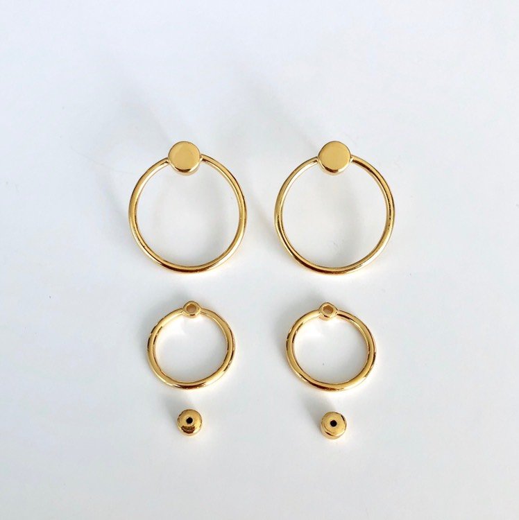TWIN EARRING GOLD PLATED - MARCEL BEDRO