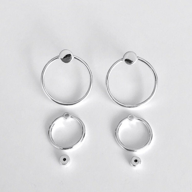 TWIN EARRING SILVER - MARCEL BEDRO